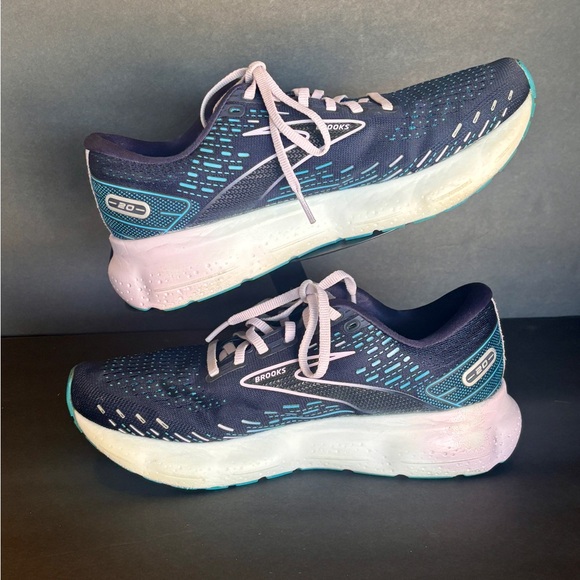 Brooks Glycerin 20 Women's Athletic Shoes - Navy and Aqua size 8.5 - Picture 1 of 7